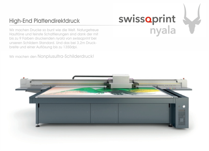 Plattendirektdrucker nyala2 von swissqprint