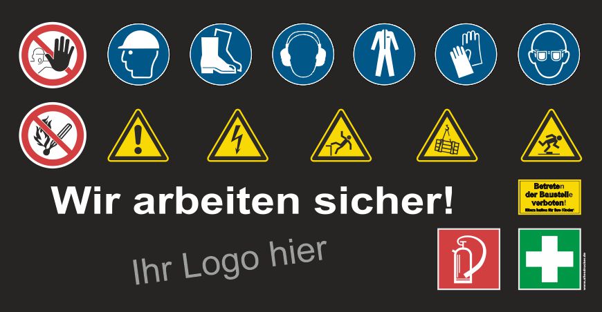Sicherheits Baustellenbanner Version 02