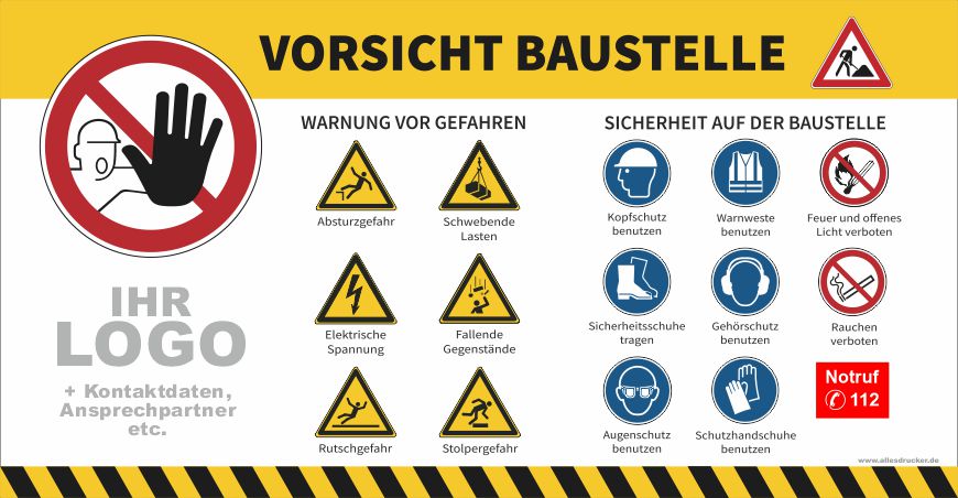 Baustellenbanner Sicherheitsplane Version 04