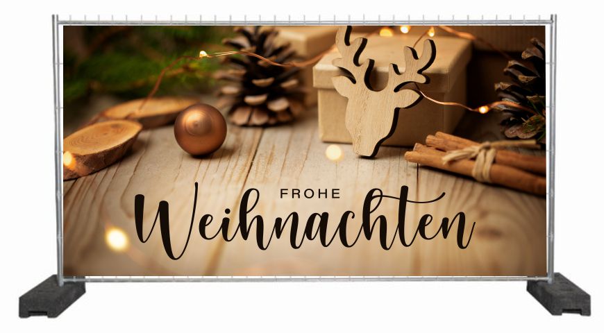 Frohe Weihnachten Dekobanner