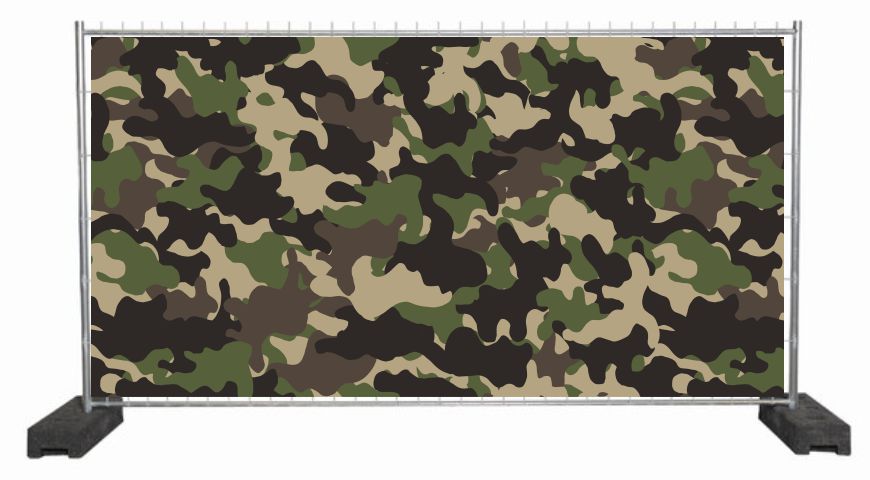 Tarnplane - Tarnnetz mit Flecktarn Muster als Sichtschutzplane