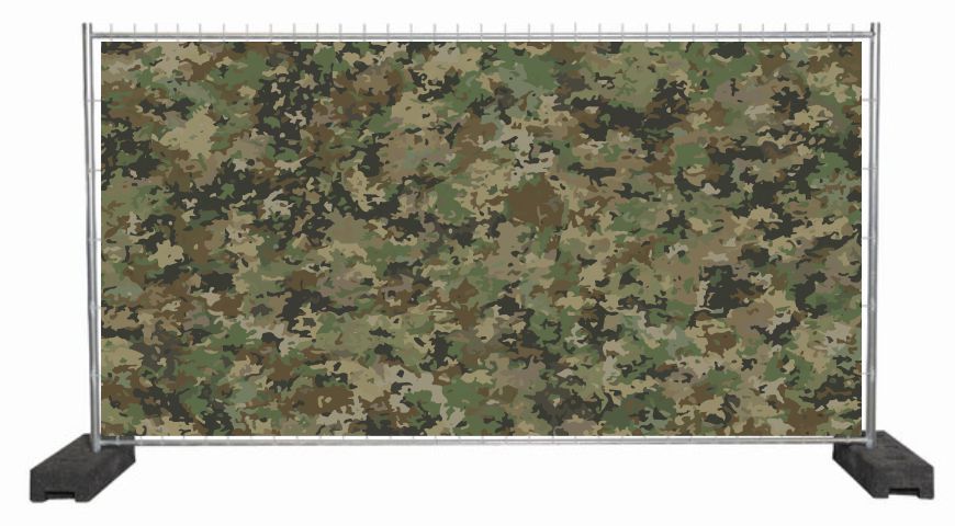 Tarnplane - Tarnnetz mit Flecktarn Muster als Sichtschutzplane