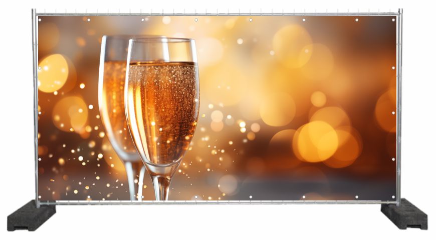 Dekobanner Champagner