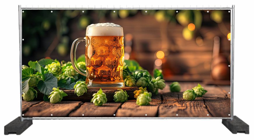 Bier Dekobanner Hopfen und Malz