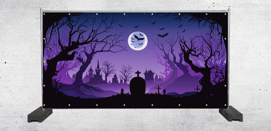 Halloween Motiv 01 für Dekobanner und Planen