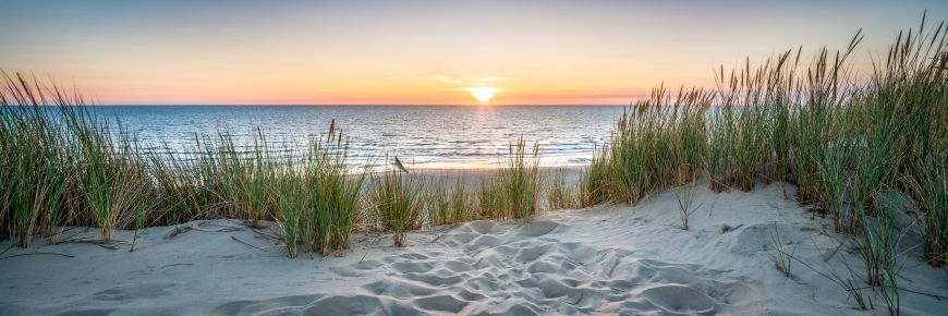 Motiv Strand Sonnenuntergang