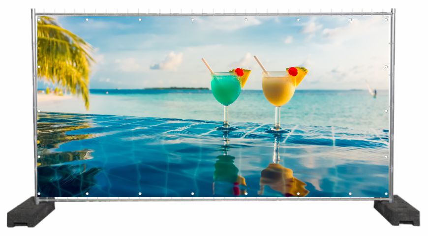 Dekobanner Sommer Infinity Cocktail