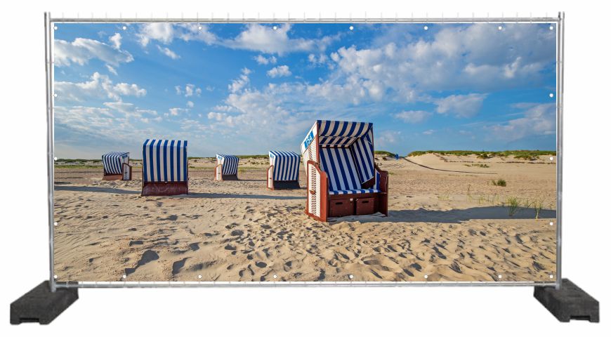 Dekobanner Sommer Strandkorb