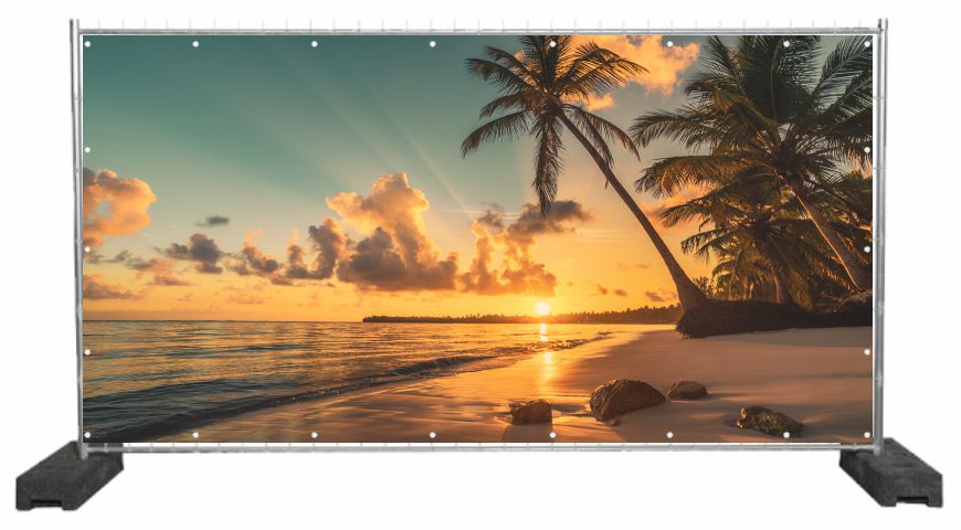 Dekobanner Sommer Sundown Beach