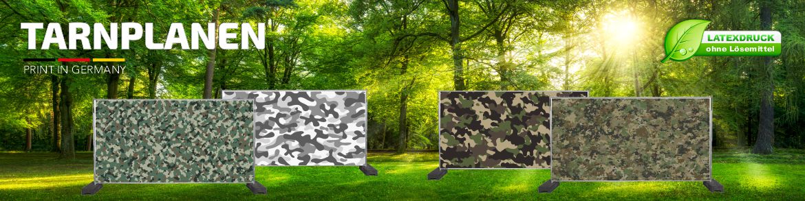 Tarnplanen und Tarnnetze Online Shop