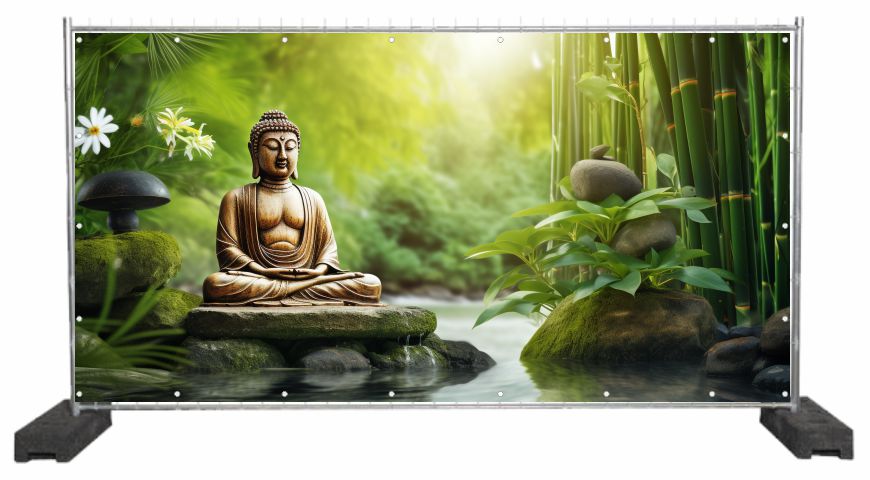 Dekobanner Buddha Statue