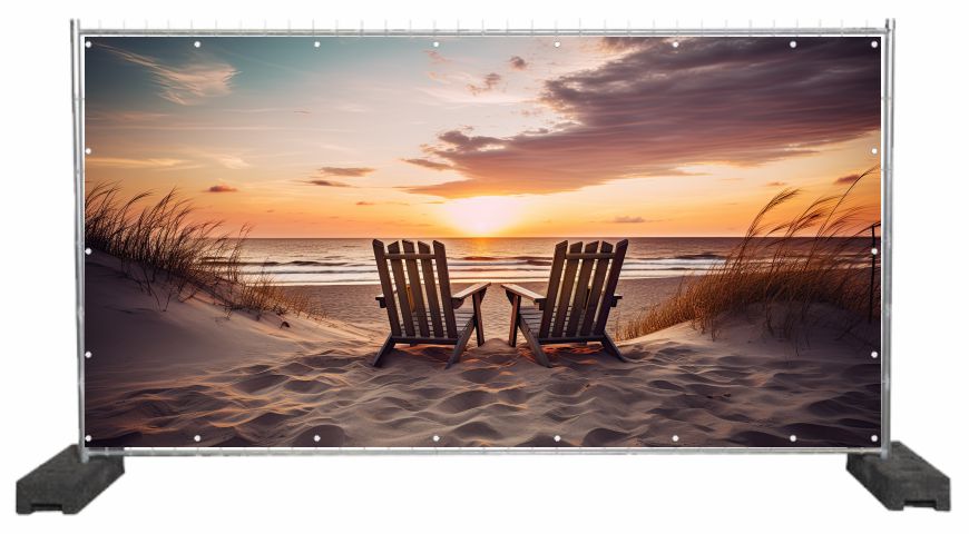 Dekobanner Sonnenuntergang