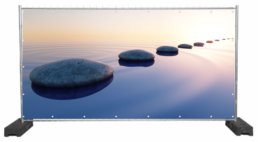 Dekobanner Steine & Meer
