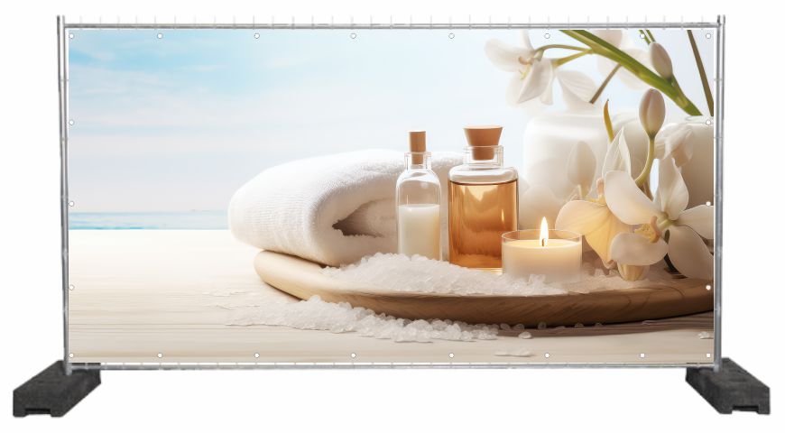 Dekobanner Wellness und Spa
